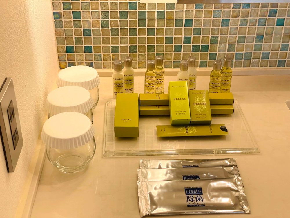 ヒルトン沖縄北谷リゾートのツインルームwith ガーデンのアメニティ