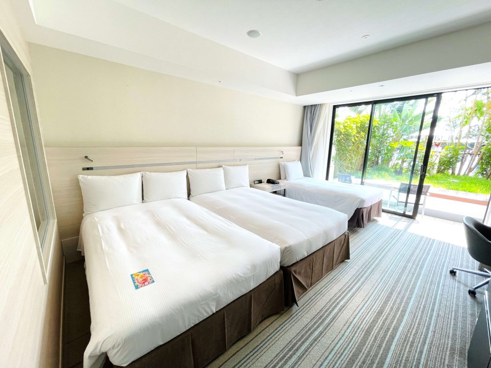 ヒルトン沖縄北谷リゾートのツインルームwith ガーデン