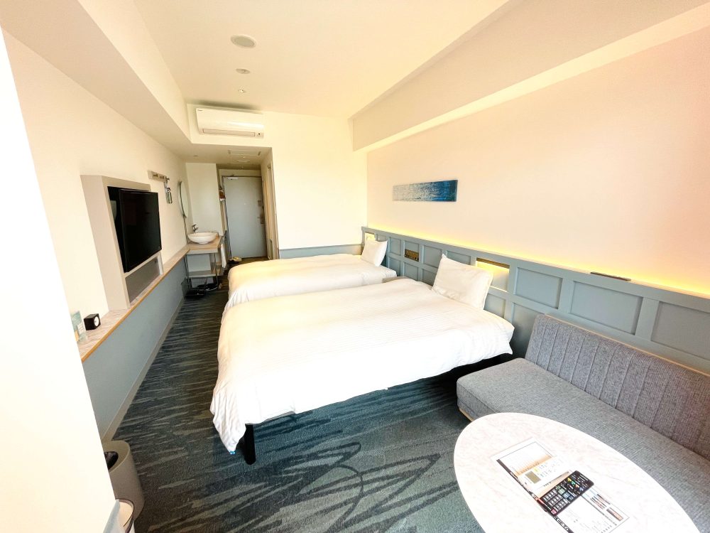 レクー沖縄北谷スパ&リゾートのスタンダートツインルームのお部屋