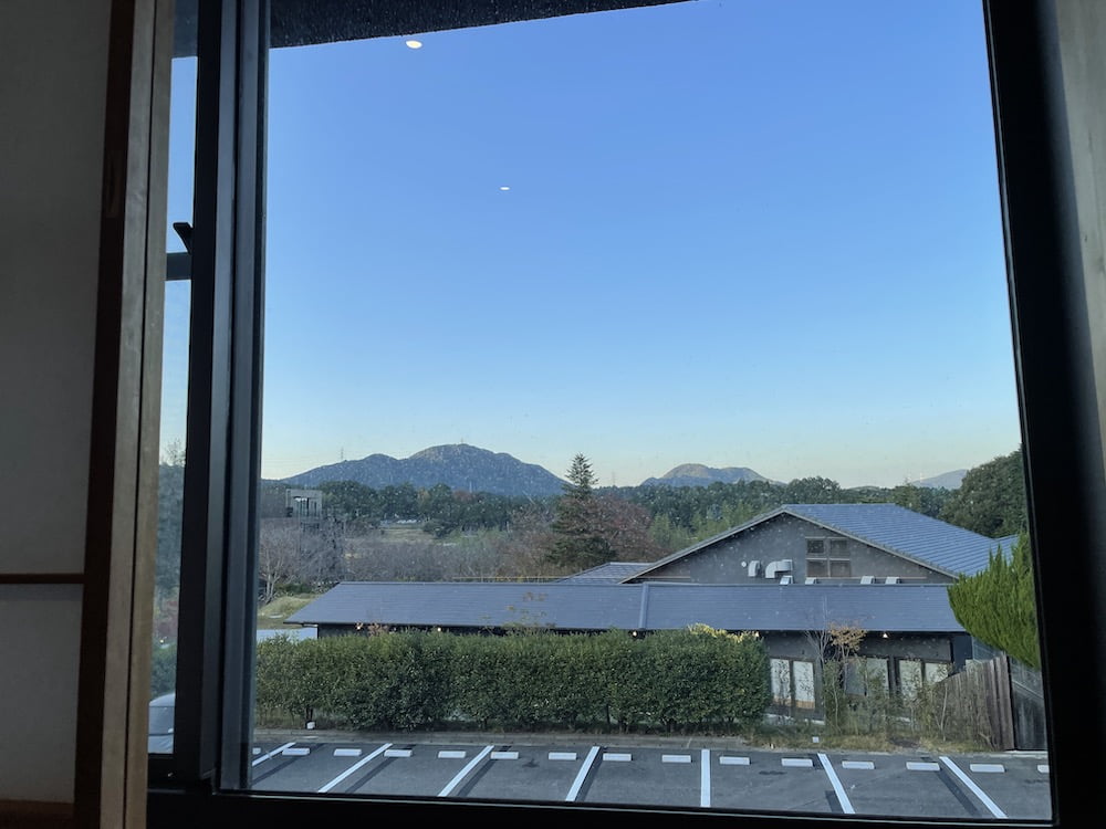 宮若虎の湯のお部屋からの眺め