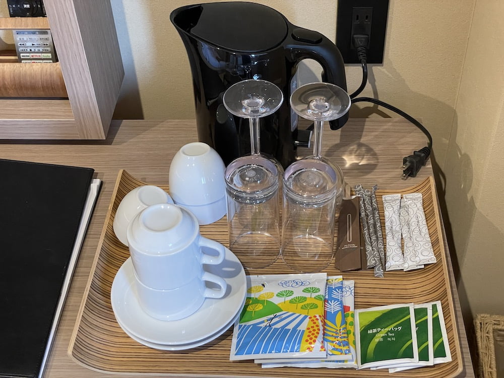 宮若虎の湯のお部屋の飲み物&食べ物