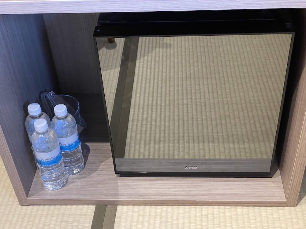 宮若虎の湯のお部屋の飲み物&食べ物