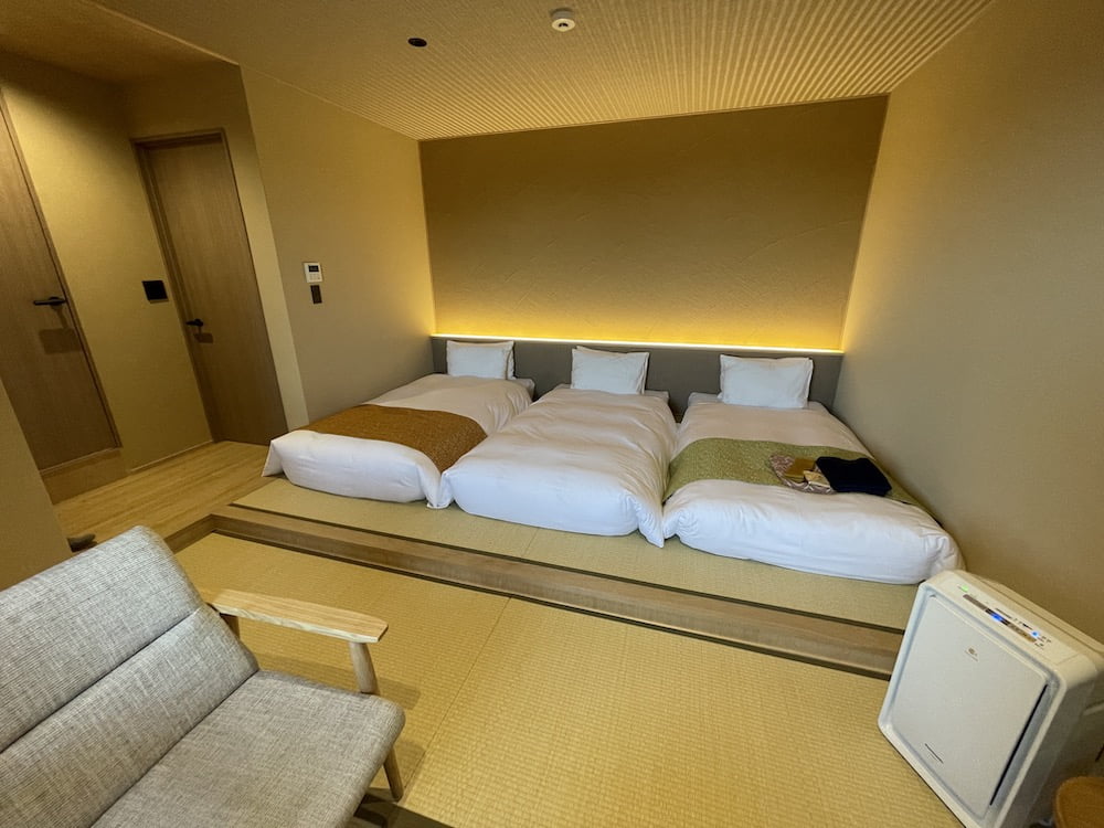 宮若虎の湯の2Fツインのお部屋全体