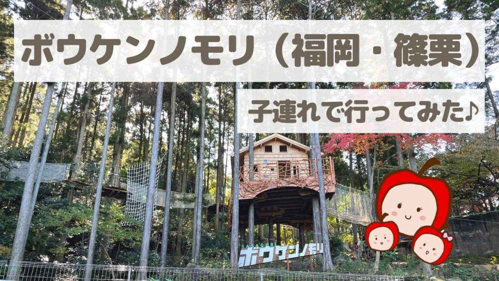 ボウケンノモリ篠栗に親子で行ってきた！【福岡の森の中のアスレチック】