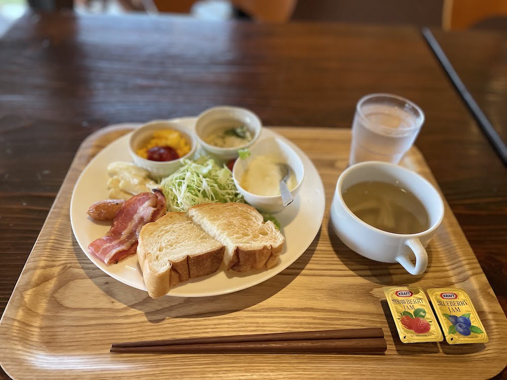 ペンションニライカナイの朝食