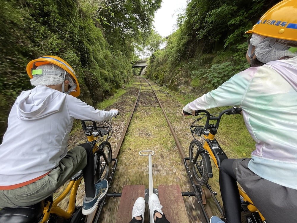 くま川鉄道レールサイクル「くまチャリ」