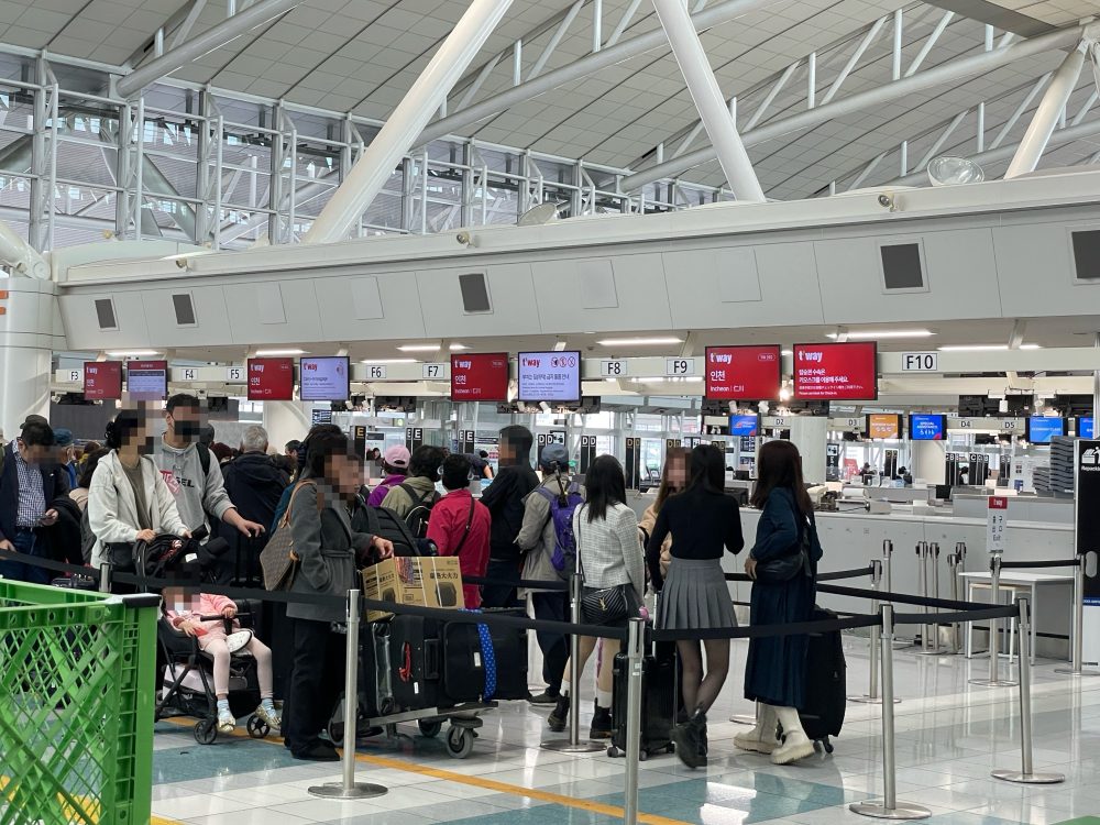 Tway航空のチェックイン